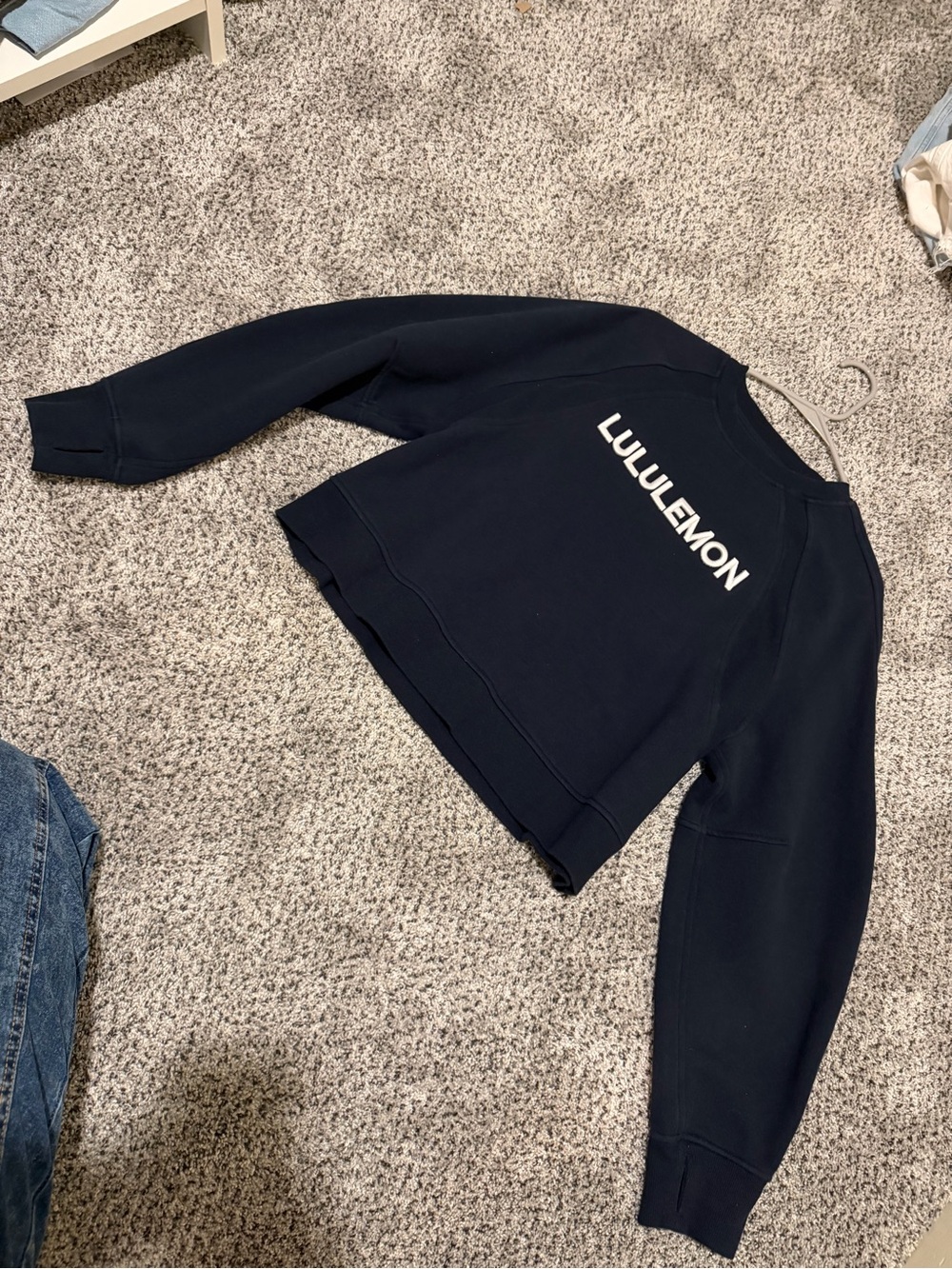 lululemon athletica Navy Logo Sweatshirt